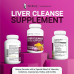 Dr. Berg Liver Cleanse Detox Capsules з унікальною сумішшю розторопші, бичачої жовчі та фолієвої кислоти - добавка для печінки включає куркуму, чорний перець і холін - 60 капсул