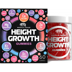 Вітаміни Gummies для збільшення росту, добавка Grow Tall, кальцій, магній, цинк, ашваганда, глюкозамін, мультивітаміни для підлітків, дітей і дорослих