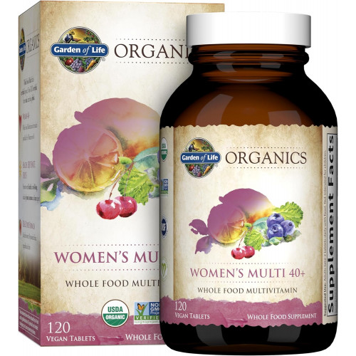 Возможно, вы имели в виду: Garden of Life Organics Vitamins for Women 40 Plus - 120 Tablets, Womens Multi 40 Plus, Vegan Vitamins for Women Over 40, Hormone & Breast Health Support Blend, Whole Food Women's Multivitamin