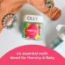 Olly The Essential Prenatal Gummy Multivitamin, 30-дневный запас (жевательные конфеты), сладость, фолиевая кислота, витамин D, омега-3 DHA, жевательная добавка, белые цитрусовые, 60 штук (1 упаковка)