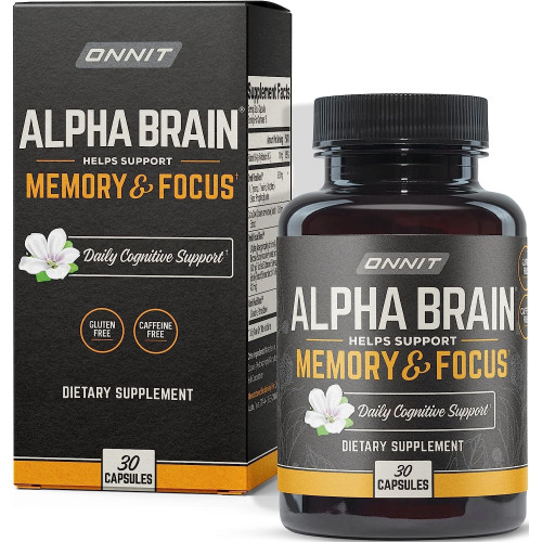 Возможно, вы имели в виду: ONNIT Alpha Brain Premium Nootropic Brain Supplement, 30 Count, for Men & Women - Caffeine-Free Focus Capsules for Concentration, Brain Booster & Memory Support - Cat's Claw, Bacopa, Oat Straw