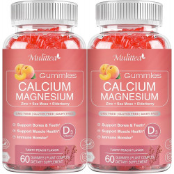 Показано переклад для запиту 1200mg Calcium Gummies with D3,K2,Zinc - Plant Complex Calcium Magnesium Supplement with Glycinate,Potassium,Vitamin C & whole Natural Food for Bone & Immune Support- Chewable Gummy Sugar-Free -(2 pack)