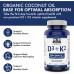 Summit Supplements Vitamin D3 K2, 180 капсул - D3 (1000 МО-25 мкг) + K2 (120 мкг) - Протестовано третьою стороною - розроблено та виготовлено в Канаді