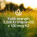 Веганський вітамін D3 + капсули K2 від Fresh Nutrition - 5000 МО D3 + 100 мкг K2 як MK-7 для оптимального засвоєння - Здоров'я імунітету, здоров'я кісток, настрій - Без ГМО - 90 капсул, запас на 3 місяці