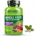 NATURELO Whole Food Multivitamin + Immune Blend with Elderberry & Mushrooms - Комплексний полівітамін з додатковою підтримкою імунітету - C, D3, цинк, бузина, рейші, шитаке - 60 веганських капсул