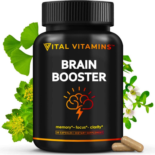 Возможно, вы имели в виду: Vital Vitamins Brain Supplements for Memory and Focus - Nootropic Brain Support - Memory, Clarity, Focus, Energy - Vitamin B12, Ginkgo Biloba, DMAE