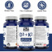 Summit Supplements Vitamin D3 K2, 180 капсул - D3 (1000 МО-25 мкг) + K2 (120 мкг) - Протестовано третьою стороною - розроблено та виготовлено в Канаді