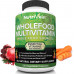 Nutrivein Whole Food Multivitamin - Повноцінні щоденні вітаміни для чоловіків і жінок із натуральних цільних продуктів, справжніх сирих овочів, фруктів, комплексу вітамінів E, A, B - 30-денний запас (120 капсул, чотири на день)