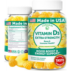 Возможно, вы имели в виду: Vitamin D3 Gummies for Adults and Kids - Tastiest Proprietary Formula - Non-GMO, Vitamin D Gummies for Women, Men, Kids - Immunity, Bone and Mood Support Vitamin D3 2000 IU Supplement - 60 Count