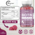 NEW AGE Biotin Gummies – Волосся, шкіра та нігті Gummies – 10 000 мкг – Підтримує міцність нігтів і здорове волосся – Добавка без ГМО для жінок, чоловіків – Зроблено в США – 120 шт.