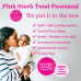 Pink Stork Total Postnatal Vitamins for Women with Vegan DHA, Iron, Folate and Vitamin B12, Postpartum Recovery Essentials, щоденна добавка для мам, які годують грудьми - запас на 1 місяць