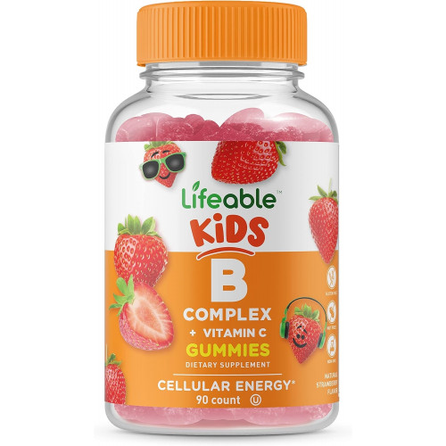 Возможно, вы имели в виду: Lifeable Vitamin B Complex with Vitamin C for Kids - Great Tasting Natural Flavor Gummy Supplement - with Niacin, B6, Folic Acid, B12, Biotin and Pantothenic Acid - Energy and Nerve Support, 90 Gummies