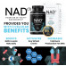 HPN Supplements NAD3 NAD+ Booster | Размер запаса на 2 месяца | Клинически доказано и независимо протестировано - Метаболическое восстановление | 312 мг/порция - 120 капсул