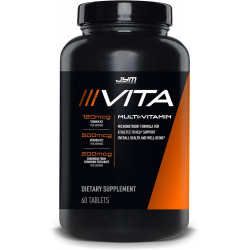 Vita JYM Sports Мультивитамины и минеральная поддержка, витамины A, C, B6, B12, E, K, бор, биотин, калий | Наука о добавках JYM | 60 таблеток