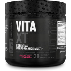 Jacked Factory Vita XT Performance Multivitamin Powder - Щоденний полівітамін для чоловіків з KSM-66 Ashwagandha, пребіотичними волокнами, вітамінами A, C, D, K, B6, B12 та іншими - Strawberry Lemonade, 30Sv