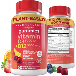 Возможно, вы имели в виду: Vitamin B12 Gummies for Adults 5000 mcg with Vitamin D3 5000 IU - Chewable B12 Vitamin 5000 MCG Gummies for Women, Vitamin D and B12 Gummy Vitamin