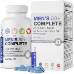 Bronson ONE Daily Mens 50+ Complete Multivitamin Multimineral, 180 таблеток