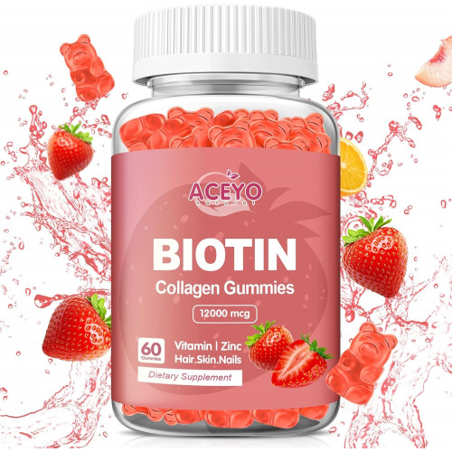 Возможно, вы имели в виду: Organic Biotin Collagen Gummies 12000 mcg for Hair Growth with Zinc Women Men Skin and Nails Care Supplements Vitamins Vegan Strawberry Flavor