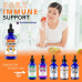 FWS Liquid Vitamin C Drops - VIT C - Чиста аскорбінова кислота - для дорослих і дітей - Органічна, без ГМО, веганська - Біоактивна рідка добавка з вітаміном C - Здоров'я шкіри, підтримка імунітету, антиоксиданти - 4 унції