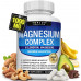 Magnesium Complex Supplement 8 Elemental Magnesium 1000mg - Magnesium Glycinate, Citrate, Malate, Taurate, Chelated for Easy Absorption for Kostes, Muscle, Recovery, Energy, Vegan Non-GMO 90 Capsules