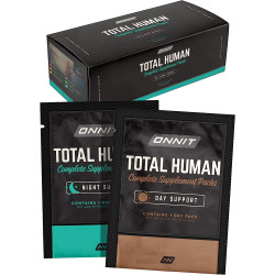 ONNIT Total Human Day and Night Vitamin Packs для чоловіків і жінок, капсули, 30-денний запас - мультивітаміни для дорослих