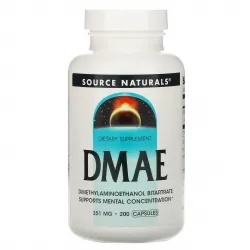 Source Naturals, ДМАЕ, 351 мг, 200 капсул 