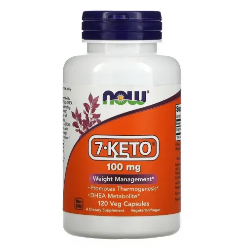 Now Foods, 7-KETO, 100 мг, 120 рослинних капсул 