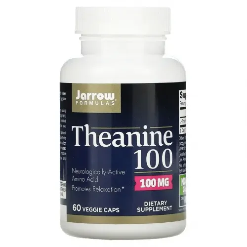 Jarrow Formulas, теанін 100, 100 мг, 60 вегетаріанських капсул 