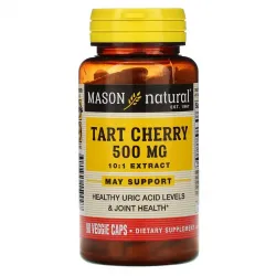 Вишневый экстракт 500 мг, Tart Cherry, Mason Natural, 90 вегетарианских капсул