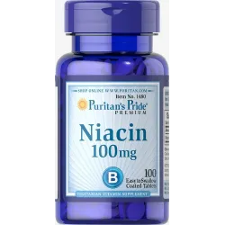 Ніацин, Niacin, Puritan's Pride, 100 мг, 100 таблеток