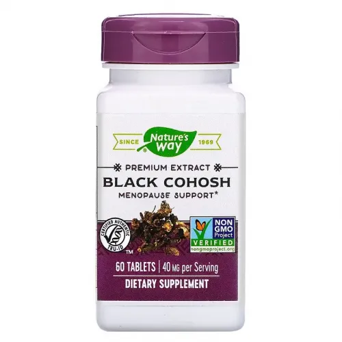 Клопогон стандартизирован, Black Cohosh, Nature's Way, 60 таблеток