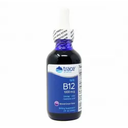 Іонний вітамін B12, Liquid Ionic B12, Trace Minerals Research 1000 мкг, смак винограду, рідкий, 59 мл