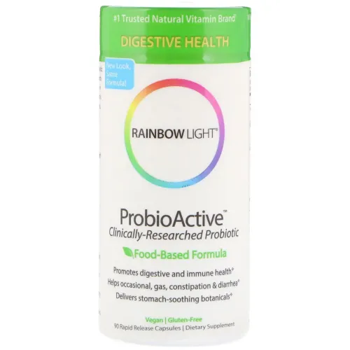 Rainbow Light, ProbioActive, формула на основі продуктів харчування, 90 капсул швидкого вивільнення