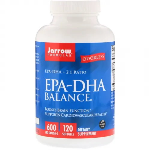 Jarrow Formulas, EPA-DHA Balance, 600 мг, 120 м'яких пігулок 