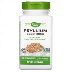 Подорожник (Psyllium Husks), Nature's Way, 525 мг, 180 кап. 