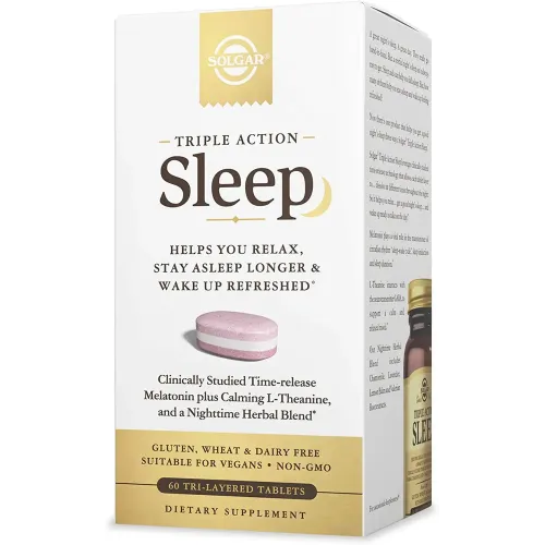 Triple Action Sleep, Solgar, 60 таблеток