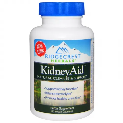 Комплекс для підтримки функції нирок, KidneyAid, RidgeCrest Herbals, 60 гелевих капсул 