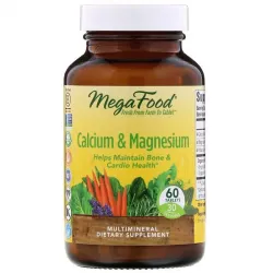 MegaFood, Calcium & Magnesium, 60 таблеток 