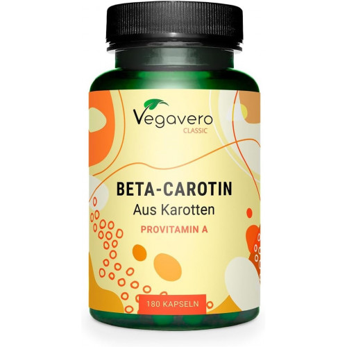 Бета-каротин (Beta Carotene) 7 мг Vegavero - 180 капсул