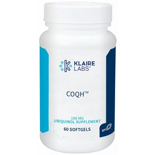 Убіхінол CoQH, Ubiquinol, Klaire Labs, 100 мг, 60 гелевих капсул