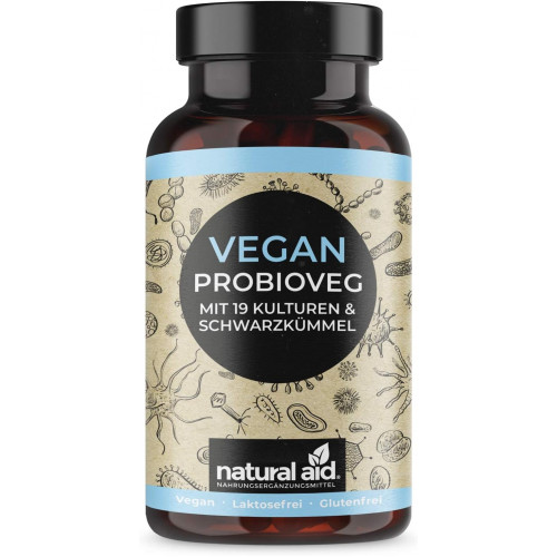 ProbioVeg - 19 бактеріальних культур + чорний кмин Natural Aid - 90 капсул