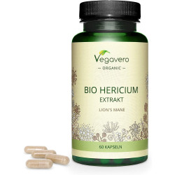 Їжовик гребінчастий (Hericium Erinaceus)  500 мг Vegavero® - 60 капсул