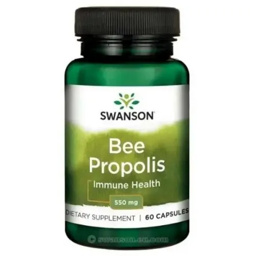 Прополис, Bee Propolis, Swanson, 550 мкг, 60 капсул