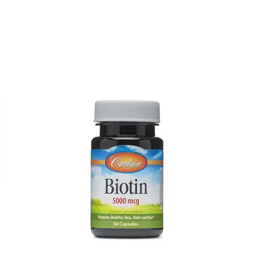 Біотин, Biotin, Carlson Labs, 5 мг, 50 капсул