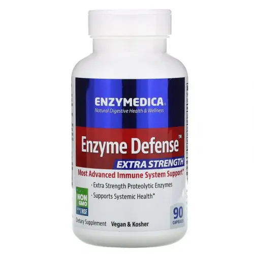 Enzymedica, Enzyme Defense, посилений, 90 капсул 