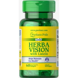 Лютеїн і чорниця для зору, Herbavision with Lutein and Bilberry, Puritan's Pride, 60 капсул 