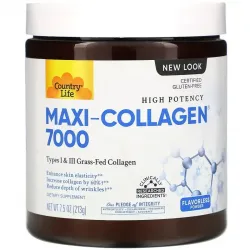 Country Life, Maxi-Collagen, 7000 мг, порошок, без укуса, 213 г