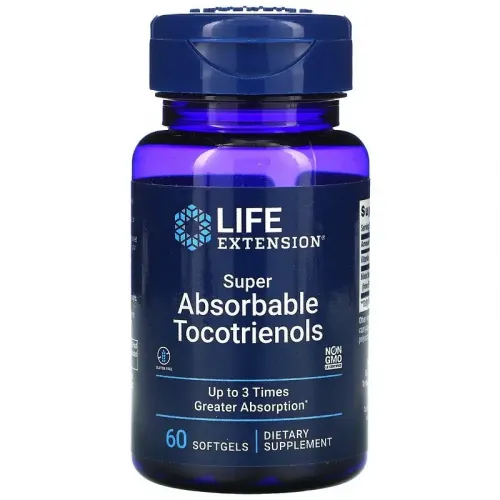 Life Extension, Супер абсорбіруемие Токотрієноли, Super Absorbable Tocotrienols, 60 капсул