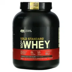 Optimum Nutrition, 100% Whey Gold Standard, сироватковий протеїн, зі смаком подвійного шоколаду, 2270 г