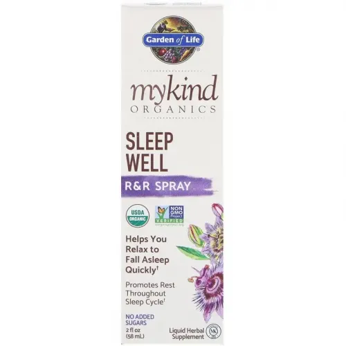 Garden of Life, MyKind Organics, Sleep Well, спрей для поліпшення якості сну, 58 мл 